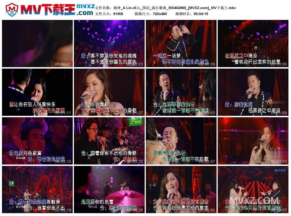 杨坤_A Lin-画心_国语_流行歌曲_MD402965